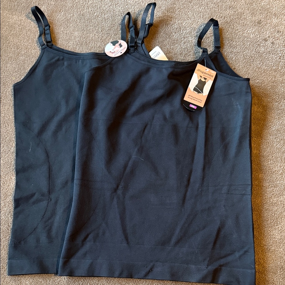 Shapermint Women's Black Camisole Duo